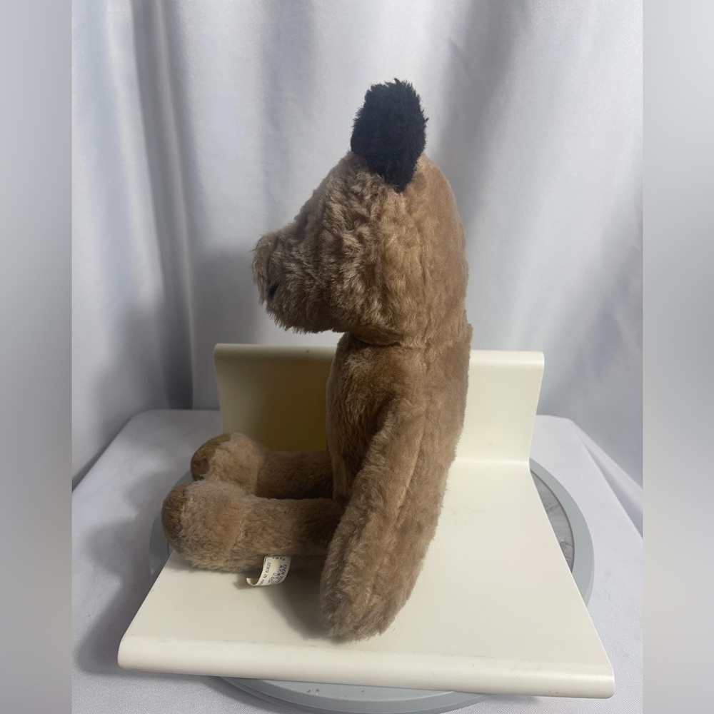 Vintage Eden Toys Plush Puppy Dog โ Brown with Black Ears โ 12โ โ Sewn in Haiti - Picture 2 of 6